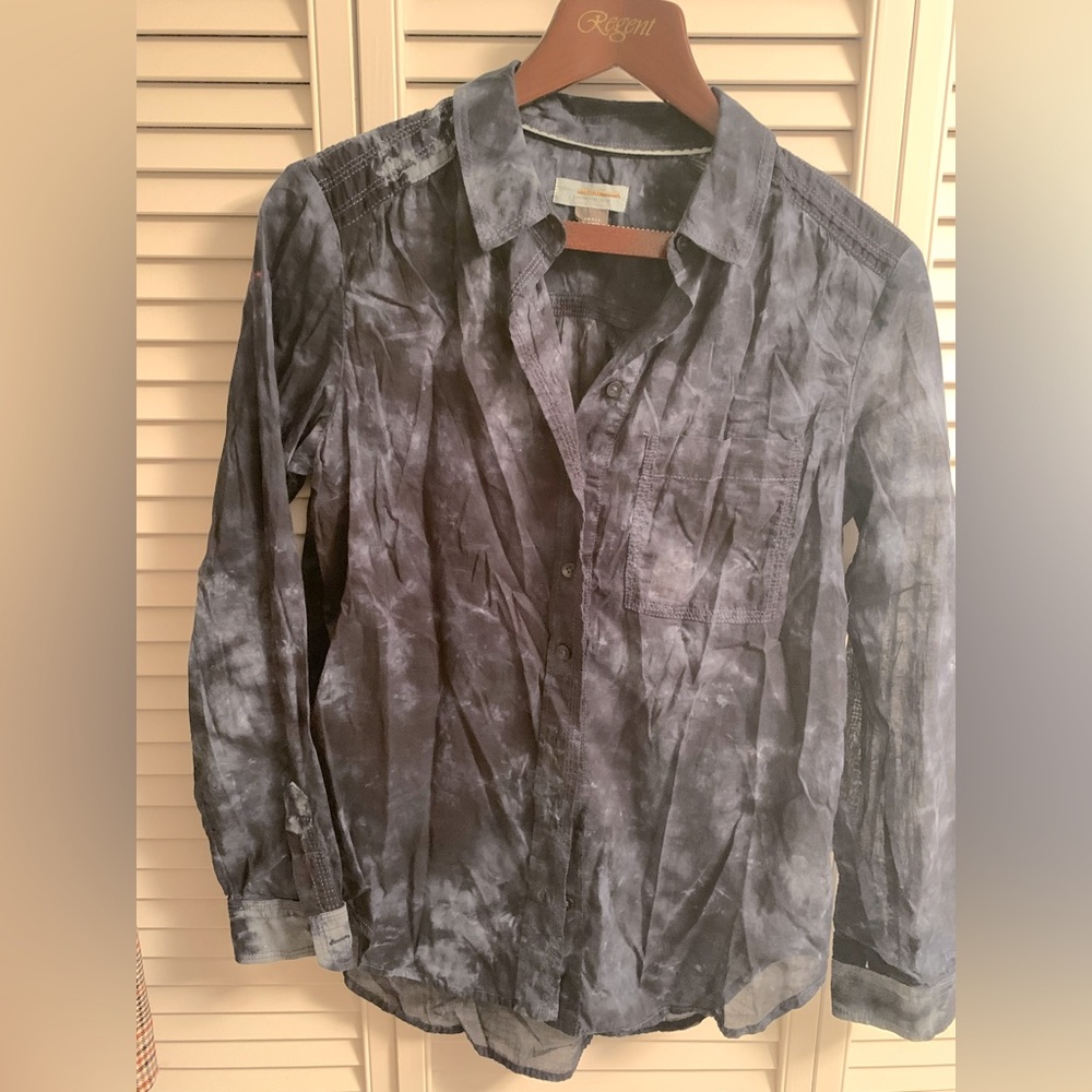 Blue Pilcro Anthropologie Blouse - Small